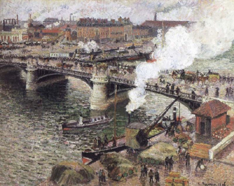 Camille Pissarro The Boldieu Bridge,Rouen China oil painting art